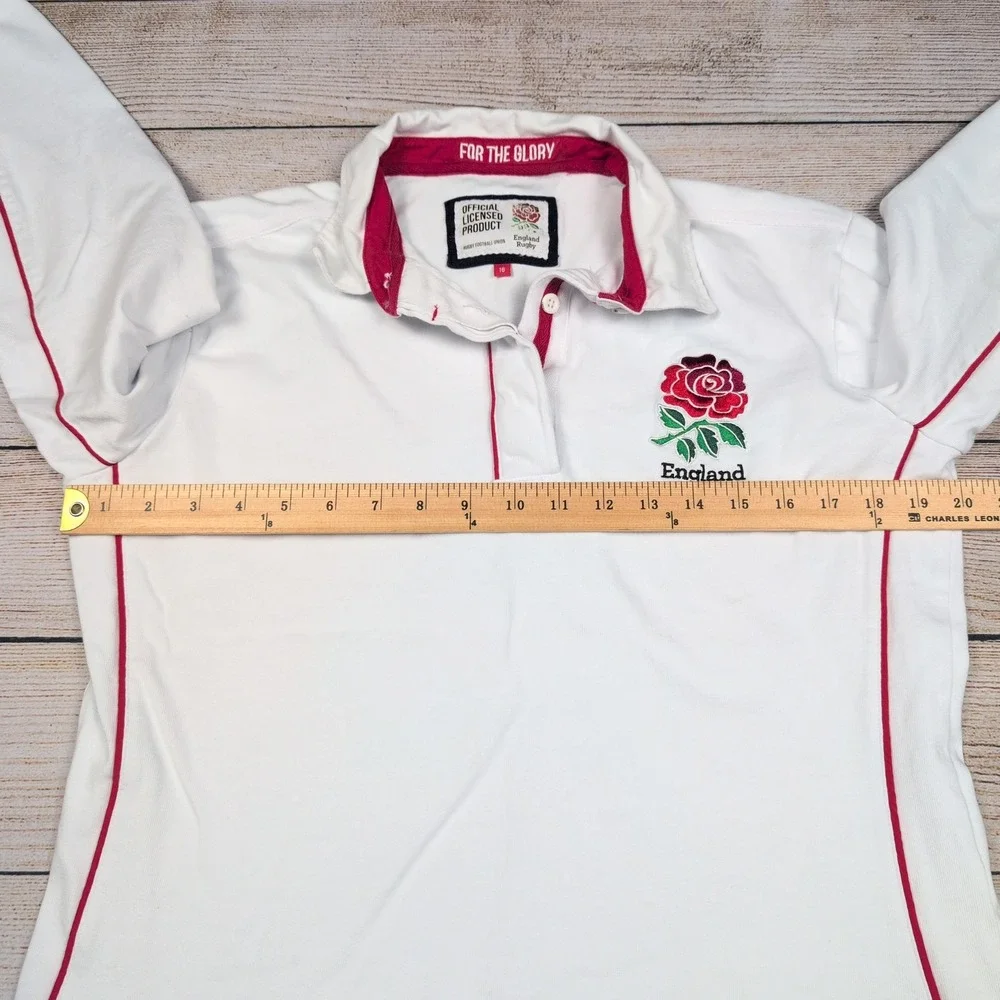 England Rugby Football Union Official Licensed Product Top Kid Size‎ 16 White